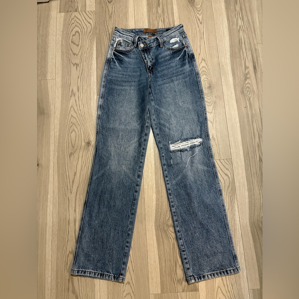 Judy Blue Straight Leg Dad Jeans Size 24
